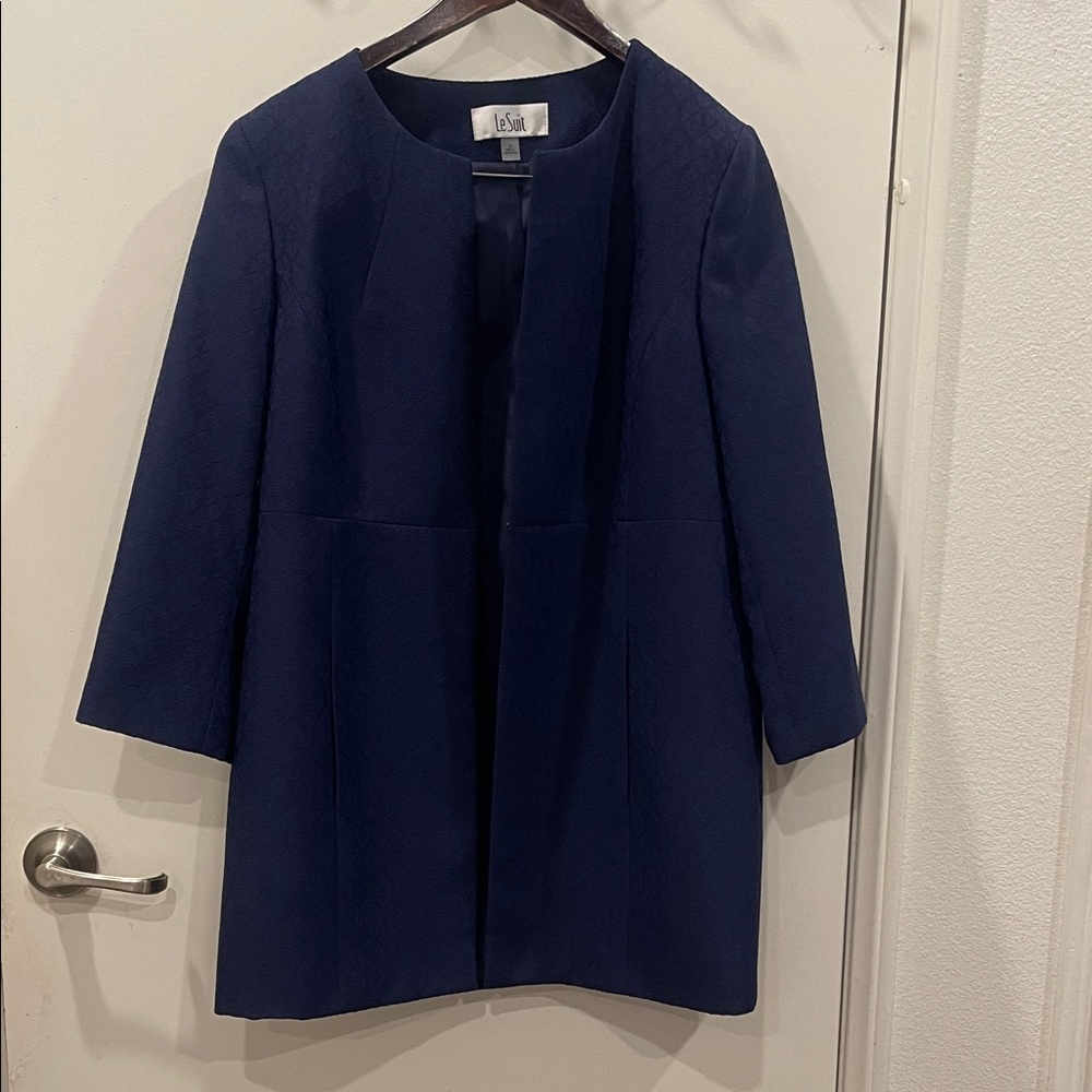 Le Suit Navy Blue Women's Blazer